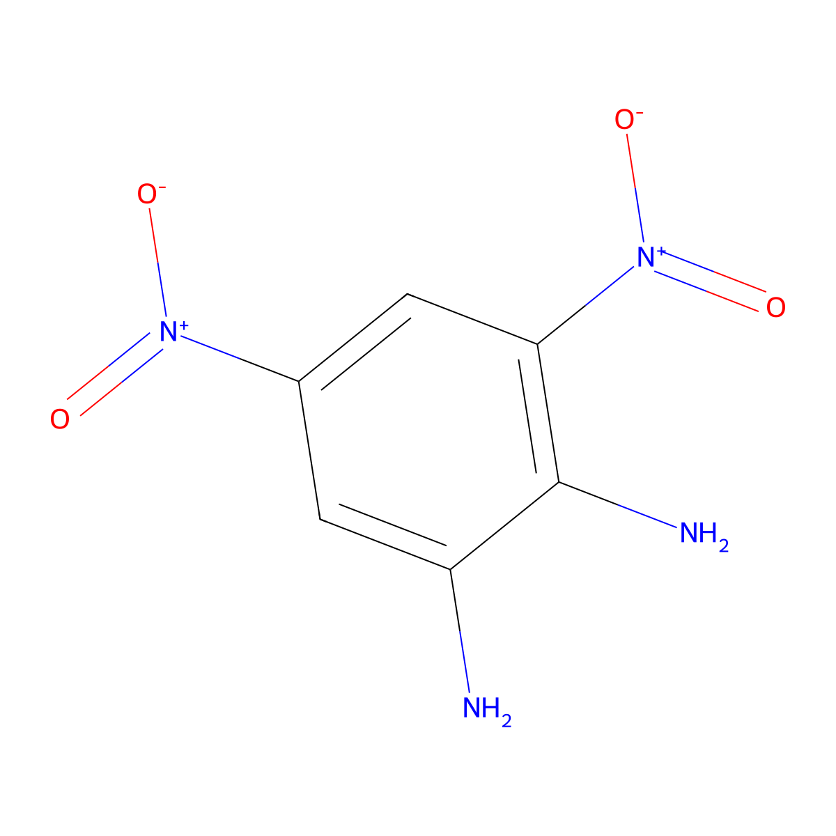 2-Amino-3,5-dinitrophenylamine molecular structure, CAS 3694-51-7