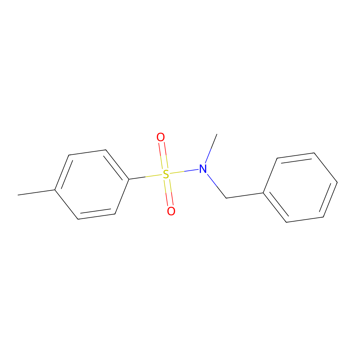 N-Benzyl-N-methyl-p-toluenesulfonamide molecular structure, CAS 3695-02-1