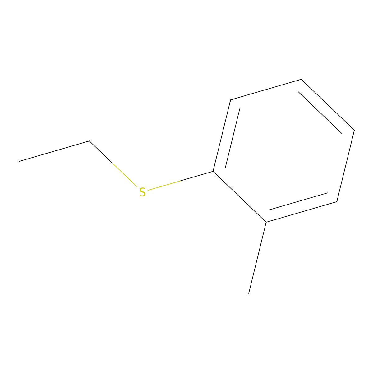 2-(Ethylthio)toluene molecular structure, CAS 3695-36-1
