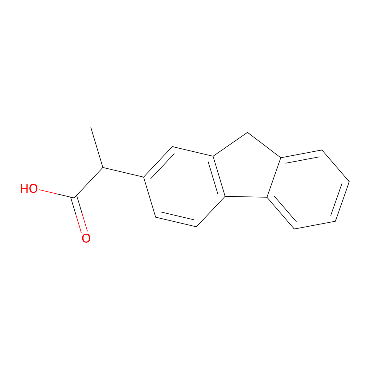 (+-)-Cicloprofen molecular structure, CAS 36950-96-6