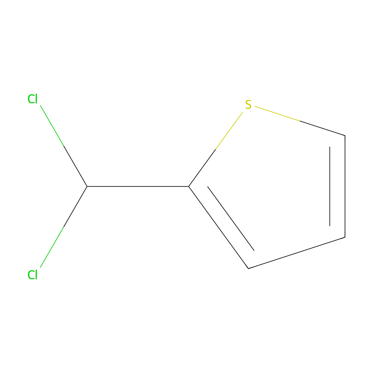 2-(Dichloromethyl)thiophene molecular structure, CAS 36953-55-6
