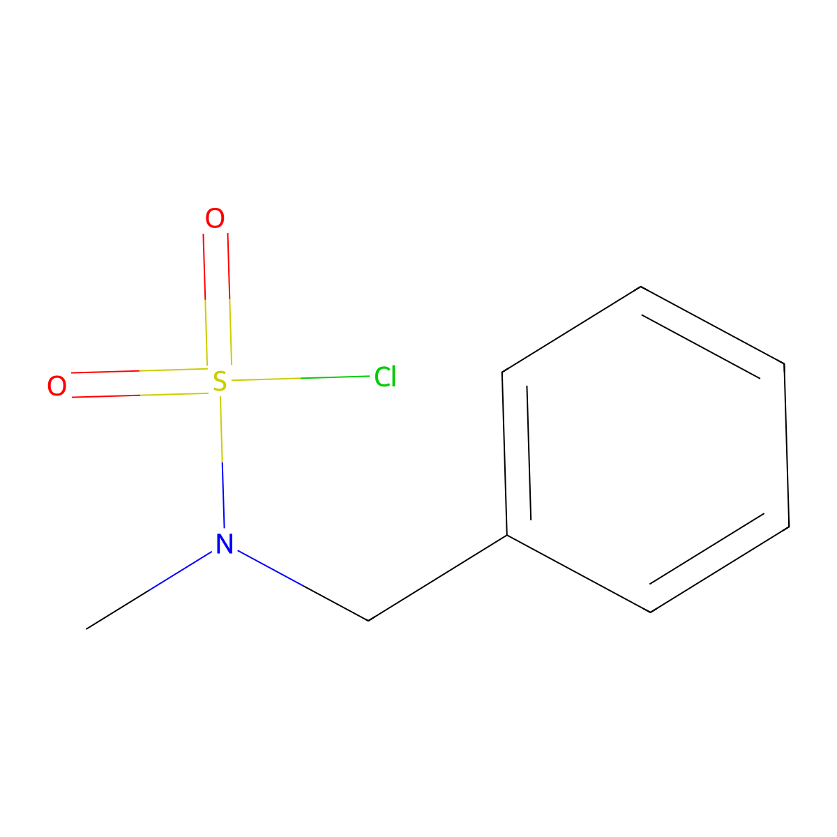 N-benzyl-N-methylsulfamoyl chloride molecular structure, CAS 36959-70-3