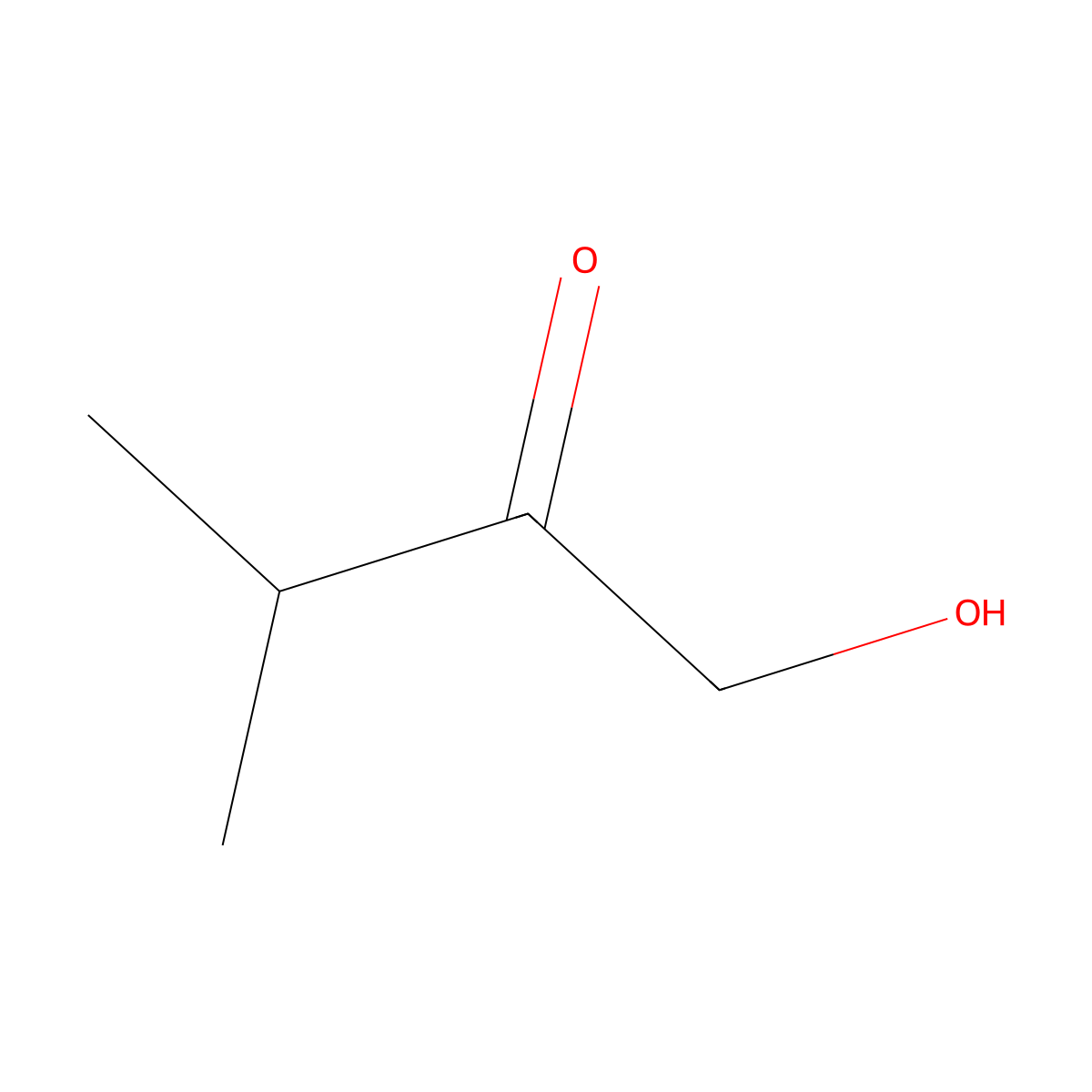 1-Hydroxy-3-methyl-2-butanone molecular structure, CAS 36960-22-2