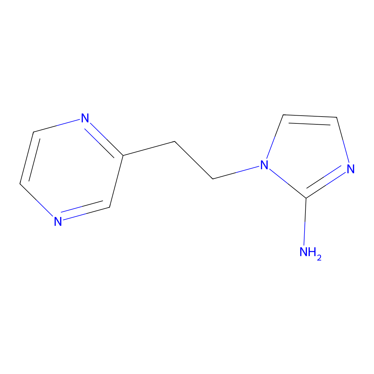 1-[2-(Pyrazin-2-YL)ethyl]-1H-imidazol-2-amine molecular structure, CAS 369609-68-7