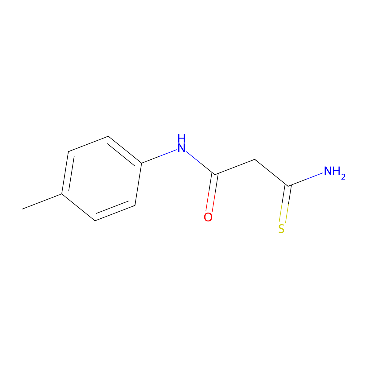 2-carbamothioyl-N-(4-methylphenyl)acetamide molecular structure, CAS 369609-88-1