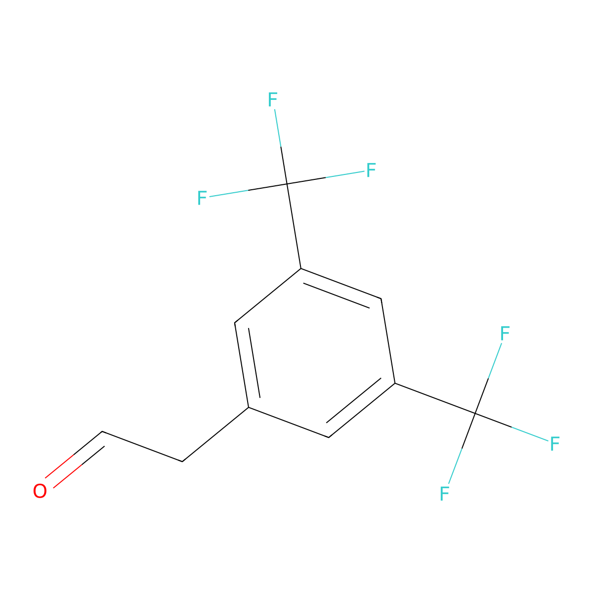 2-(3,5-Bis(trifluoromethyl)phenyl)acetaldehyde molecular structure, CAS 369625-84-3