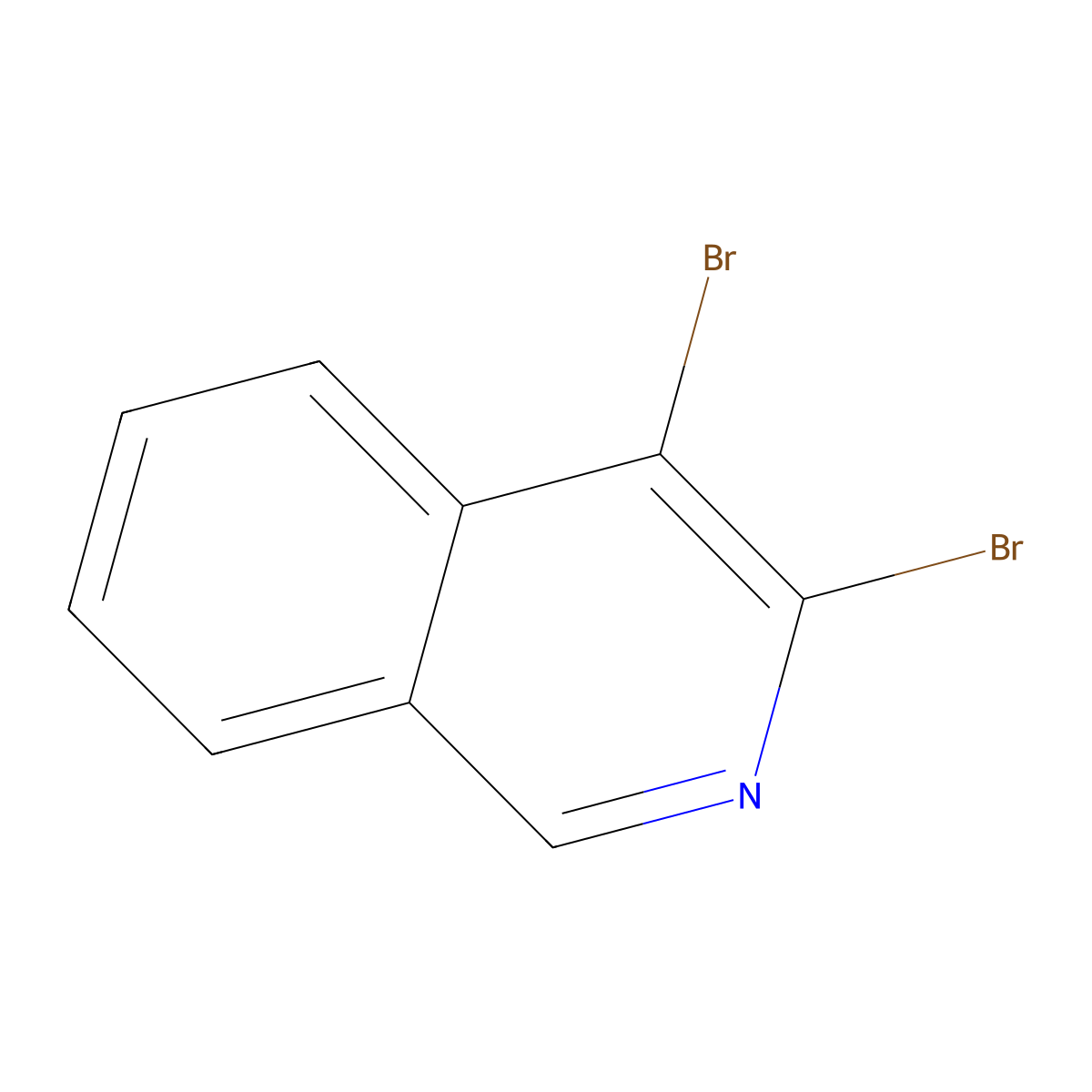 3,4-Dibromoisoquinoline molecular structure, CAS 36963-44-7