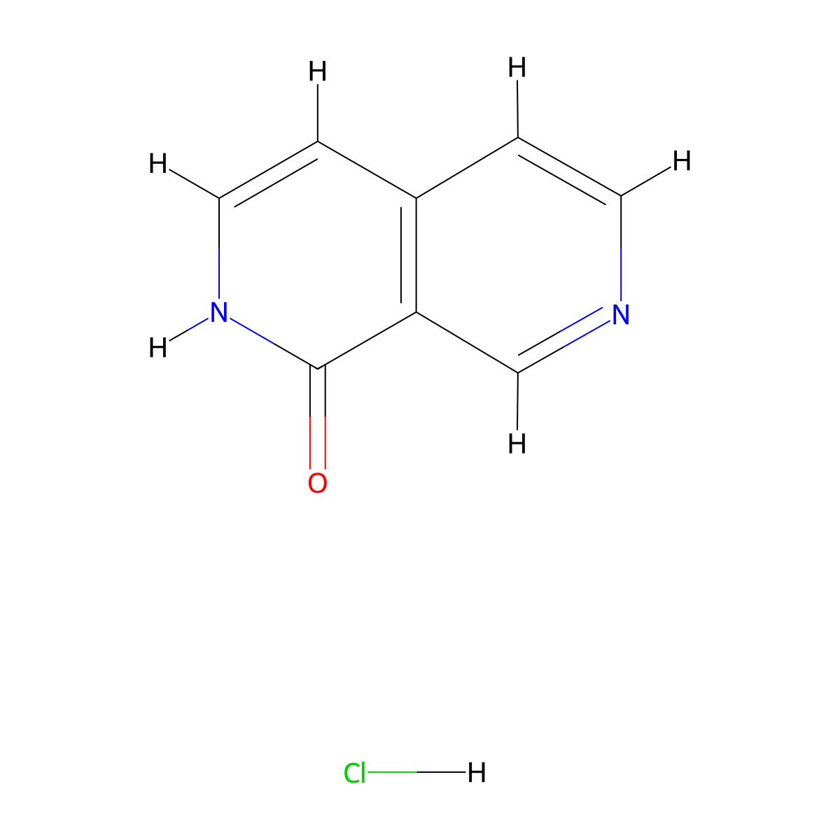 2H-[2,7]Naphthyridin-1-one hydrochloride molecular structure, CAS 369648-60-2