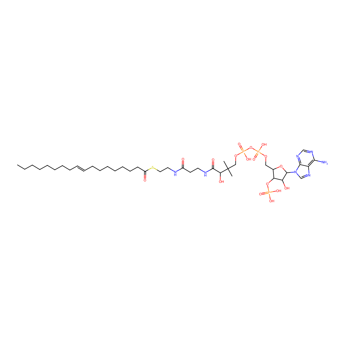 oleyl-CoA molecular structure, CAS 369657-01-2