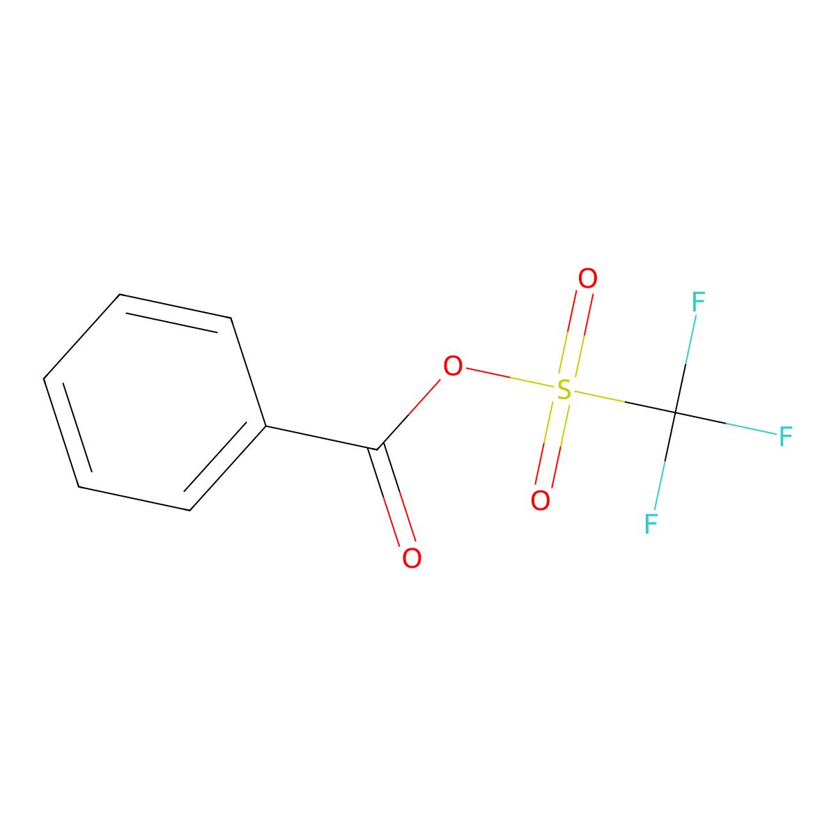 Benzoyl Trifluoromethanesulfonate molecular structure, CAS 36967-85-8