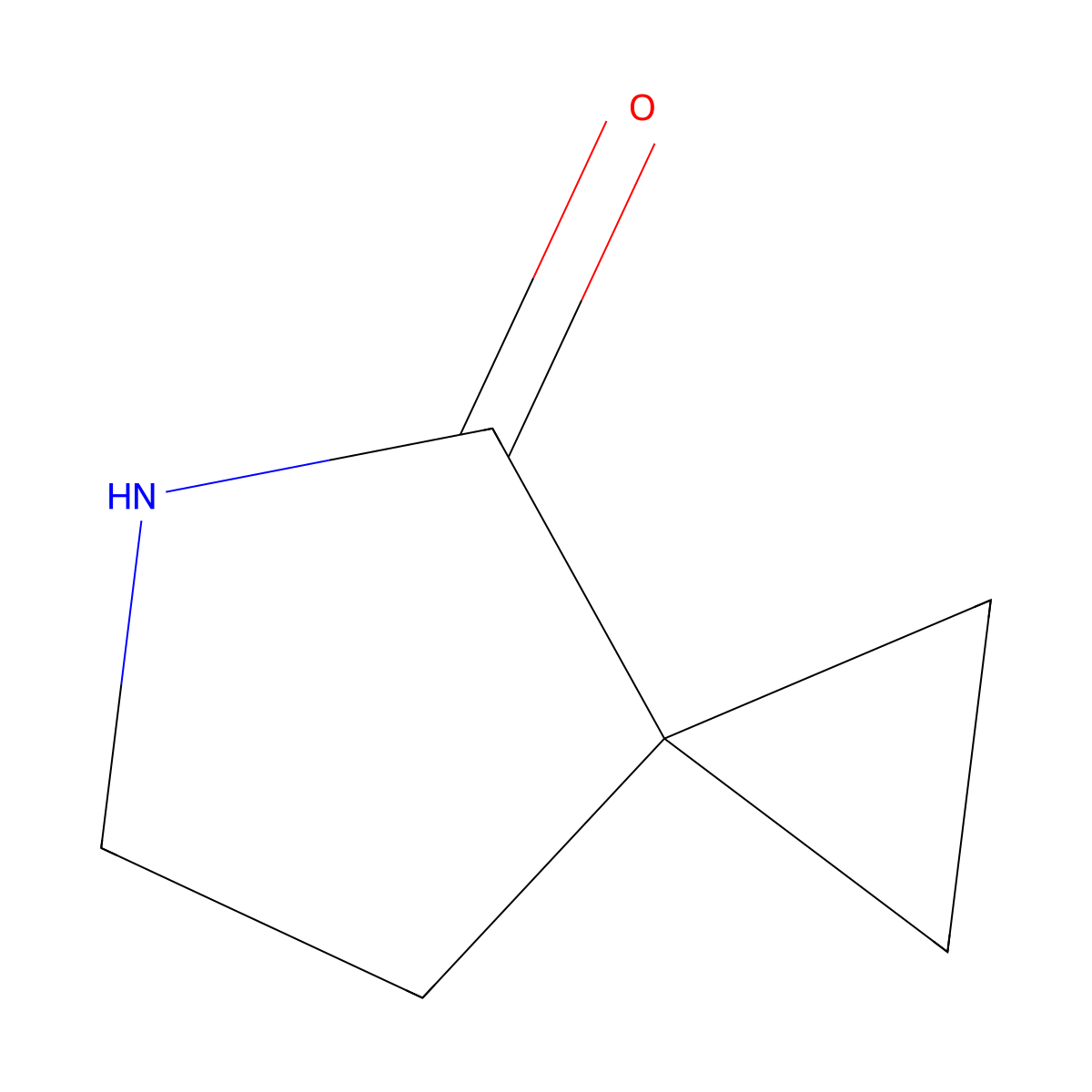 5-Azaspiro[2.4]heptan-4-one molecular structure, CAS 3697-70-9