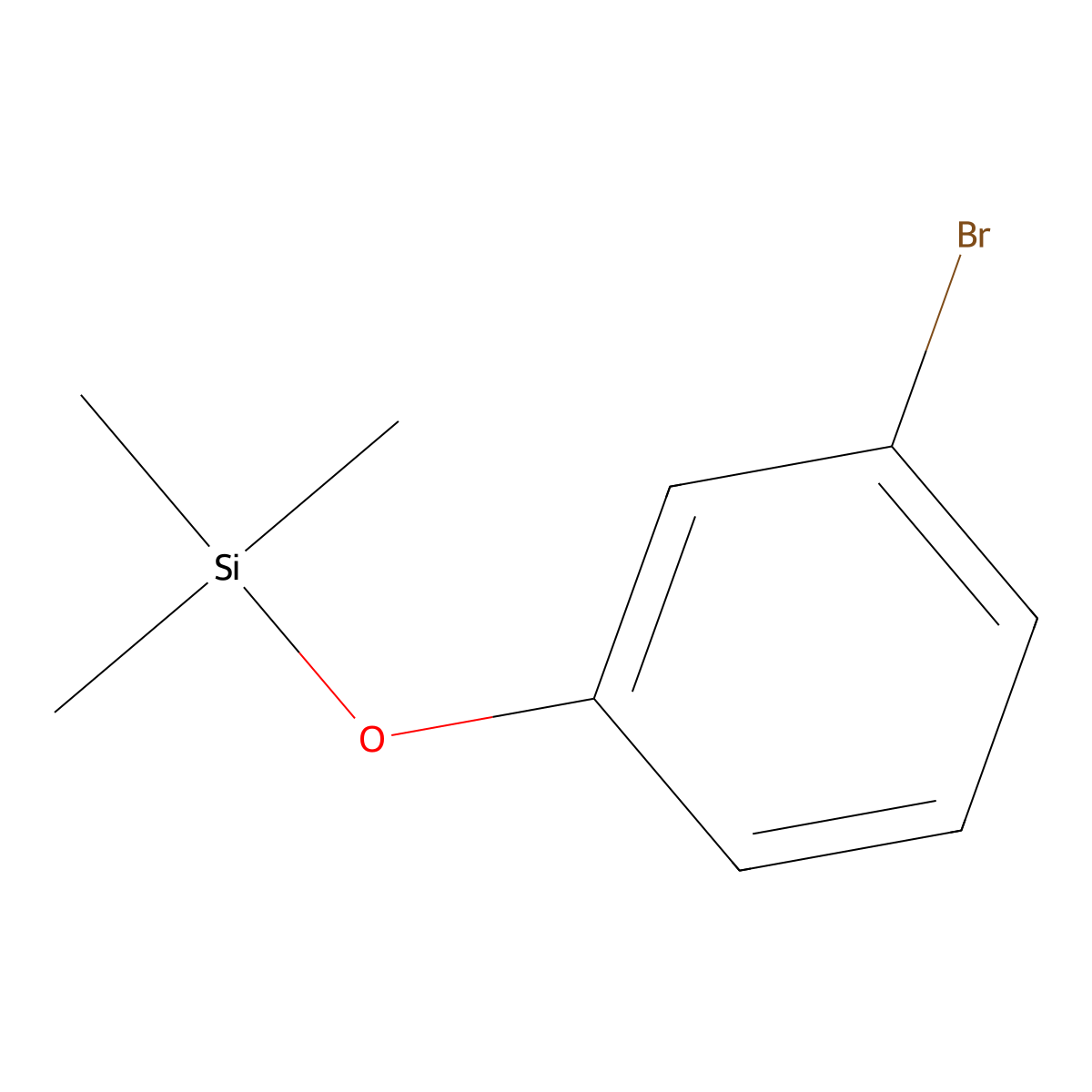 1-Bromo-3-(trimethylsiloxy)benzene molecular structure, CAS 36971-28-5