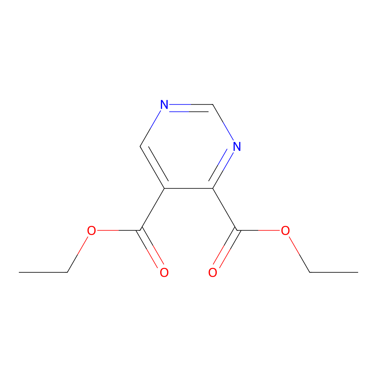 4,5-Diethyl pyrimidine-4,5-dicarboxylate molecular structure, CAS 36978-53-7