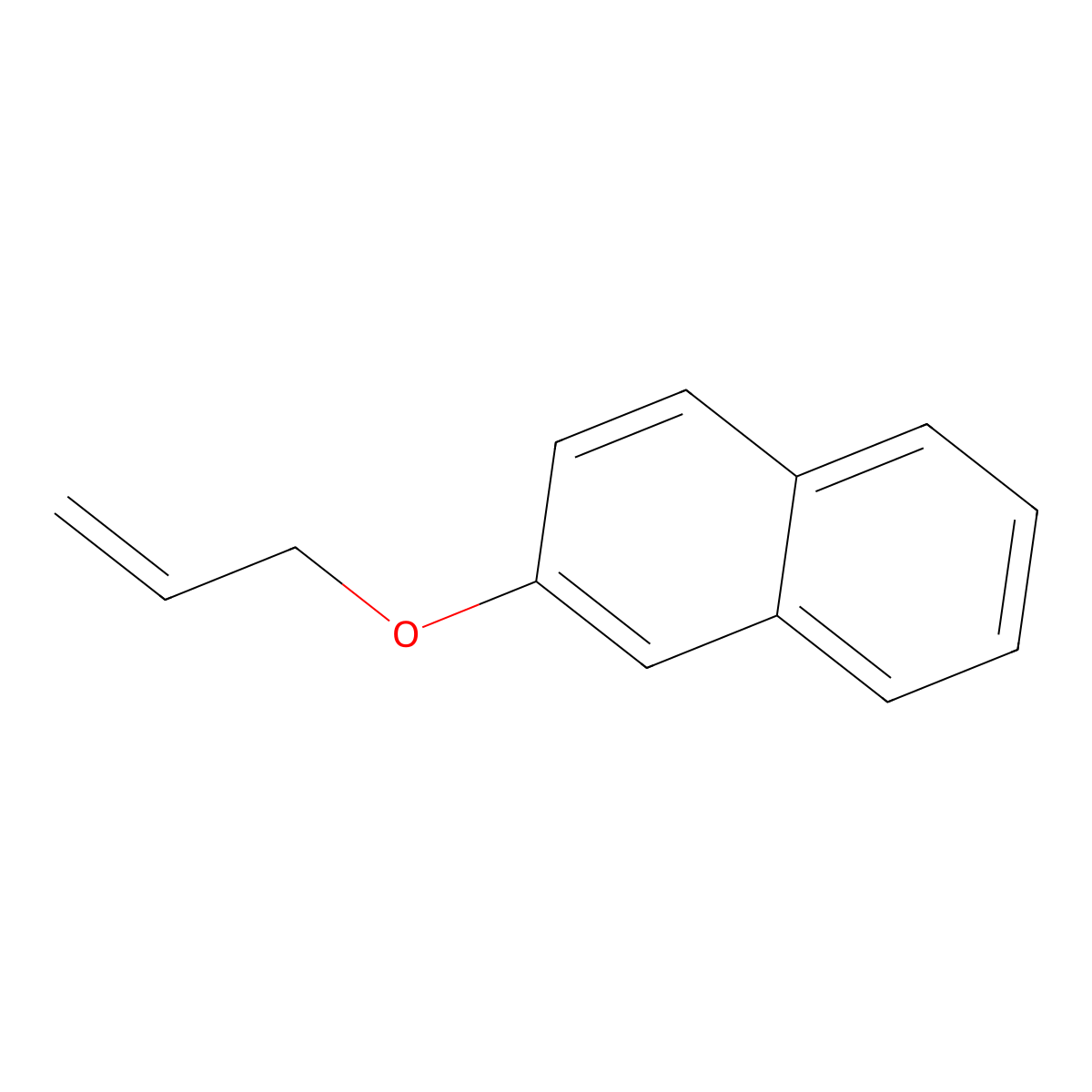 Naphthalene, 2-(2-propenyloxy)- molecular structure, CAS 3698-15-5