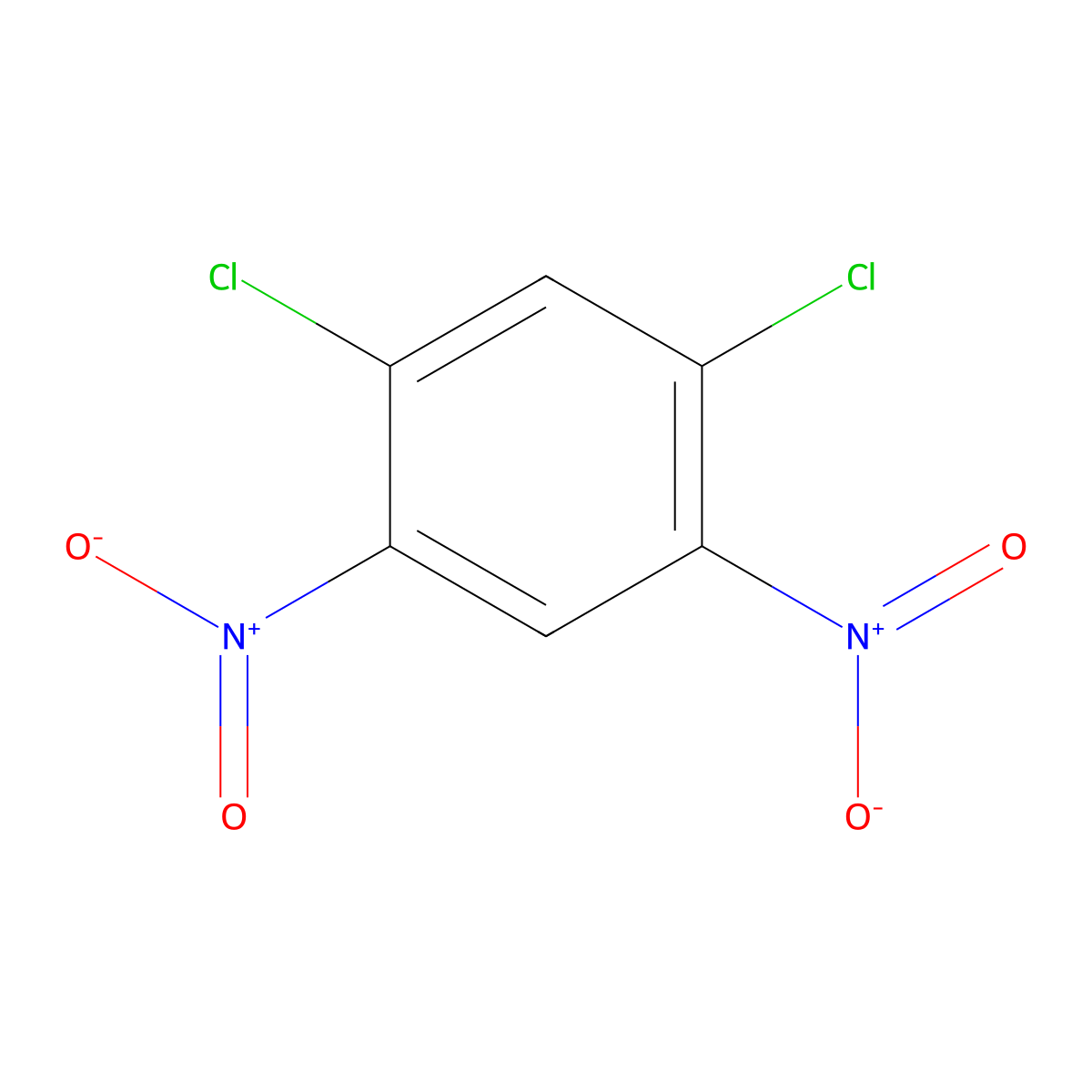1,3-Dichloro-4,6-dinitrobenzene molecular structure, CAS 3698-83-7