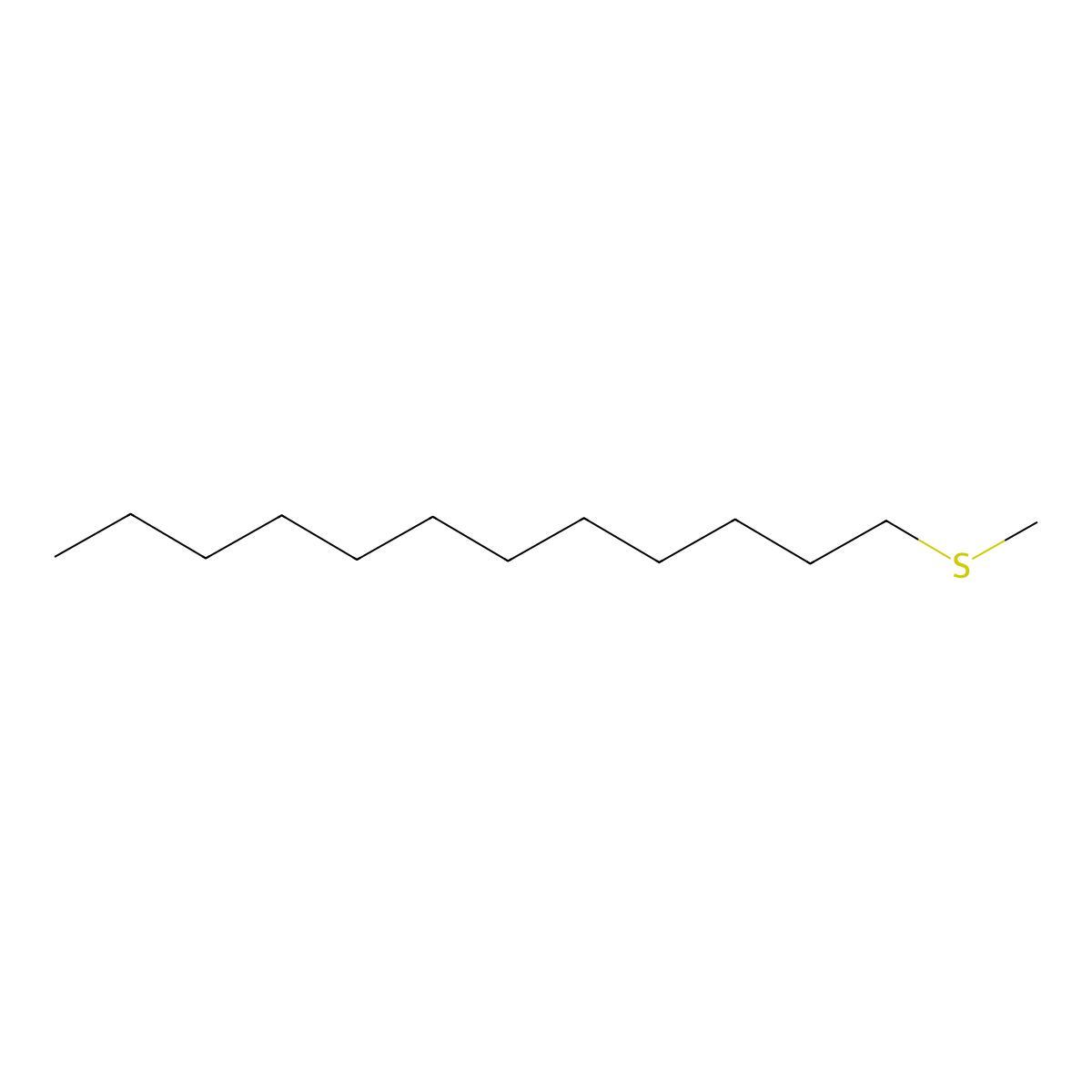 1-(Methylsulfanyl)dodecane molecular structure, CAS 3698-89-3