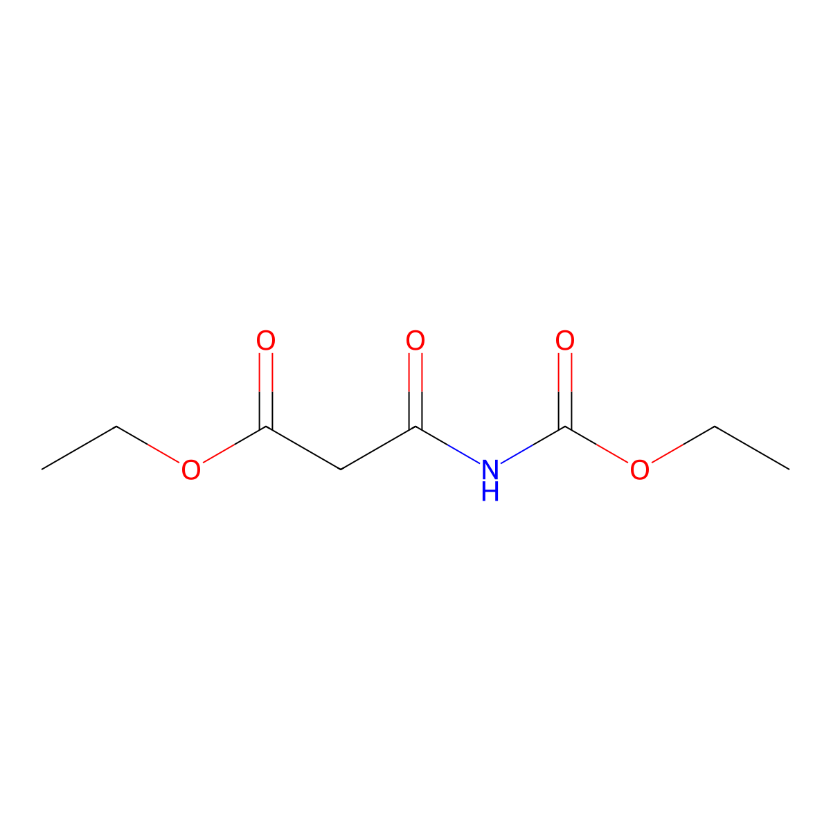 Ethyl 3-[(ethoxycarbonyl)amino]-3-oxopropanoate molecular structure, CAS 36980-79-7
