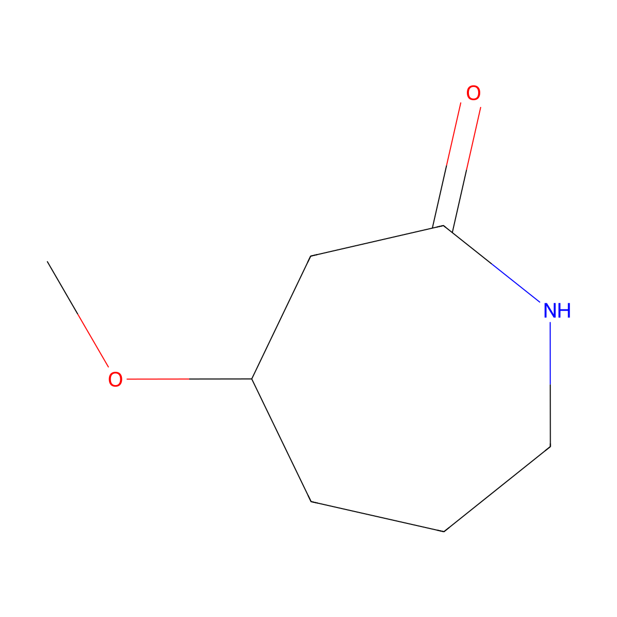 4-Methoxyazepan-2-one molecular structure, CAS 36982-61-3