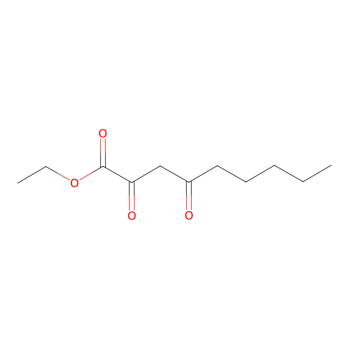 Ethyl 2,4-dioxononanoate molecular structure, CAS 36983-33-2