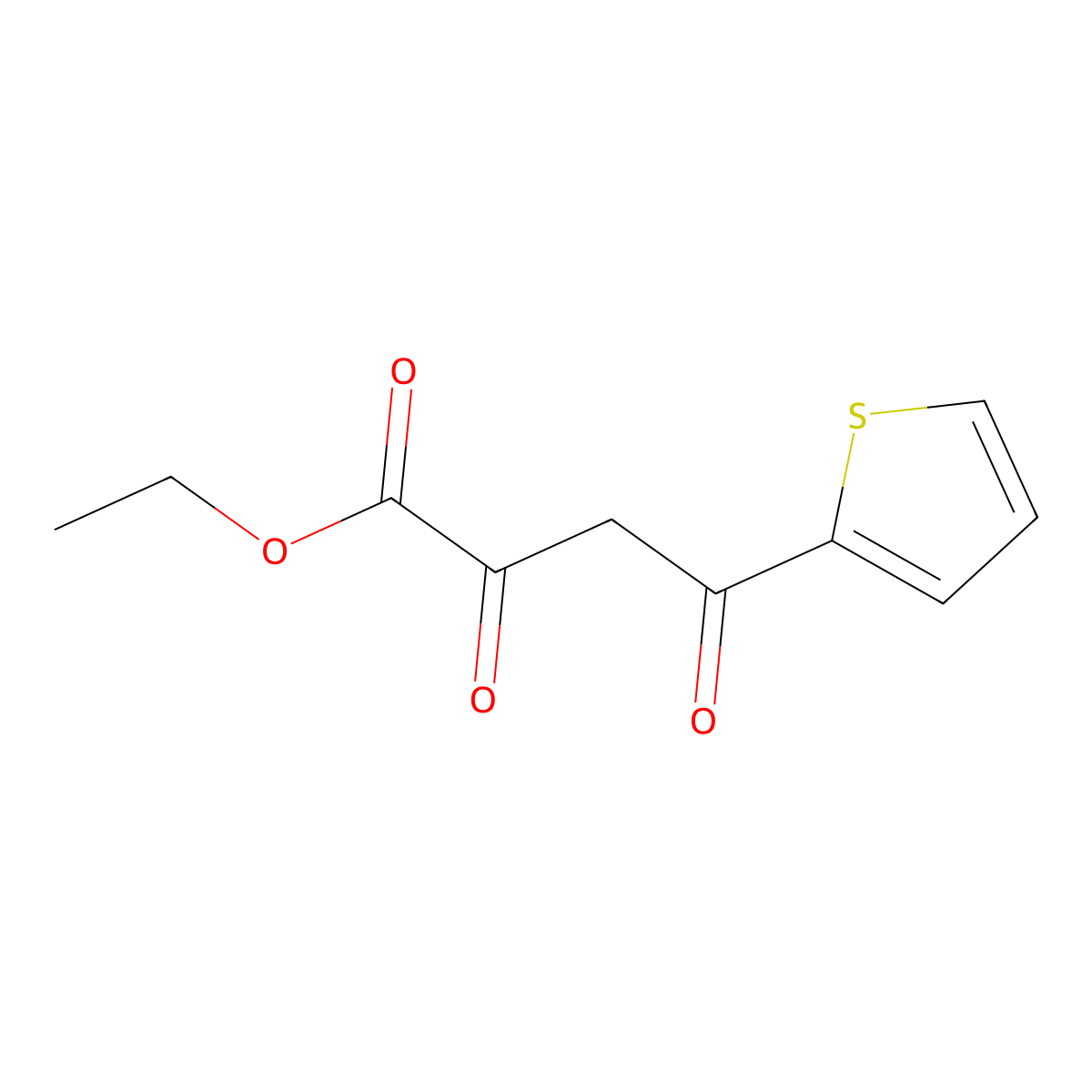 Ethyl 2,4-dioxo-4-(thiophen-2-yl)butanoate molecular structure, CAS 36983-36-5