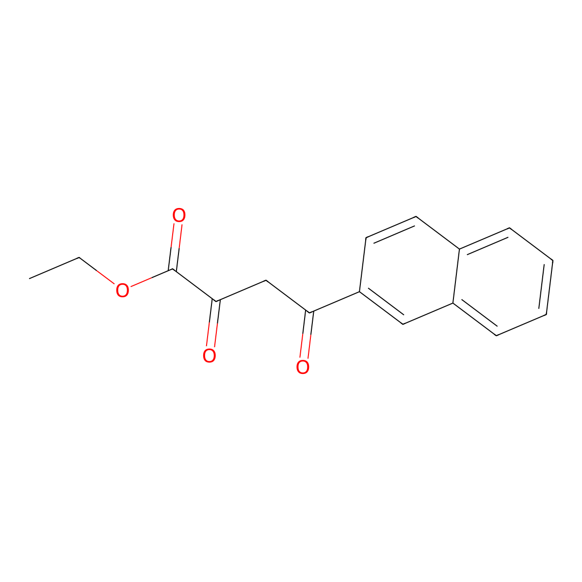 Ethyl 4-(naphthalen-2-yl)-2,4-dioxobutanoate molecular structure, CAS 36983-38-7
