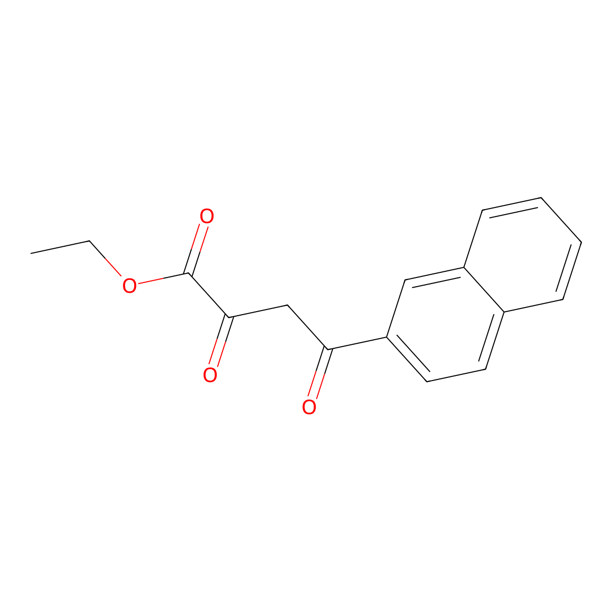 Ethyl 4-(naphthalen-2-yl)-2,4-dioxobutanoate molecular structure, CAS 36983-38-7