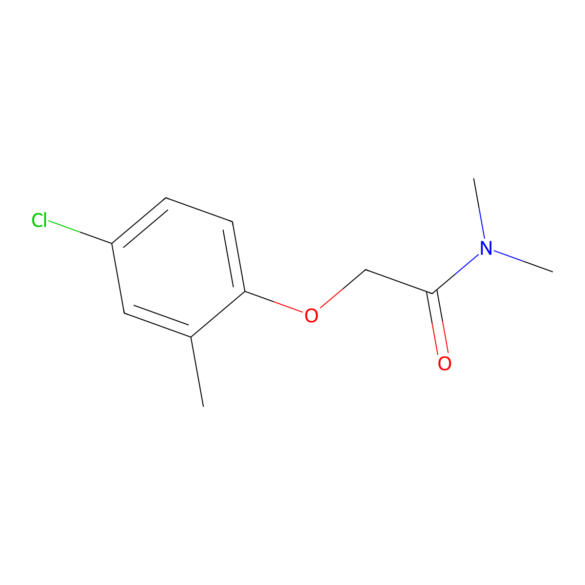 2-(4-Chloro-2-methylphenoxy)-N,N-dimethylacetamide molecular structure, CAS 36984-10-8