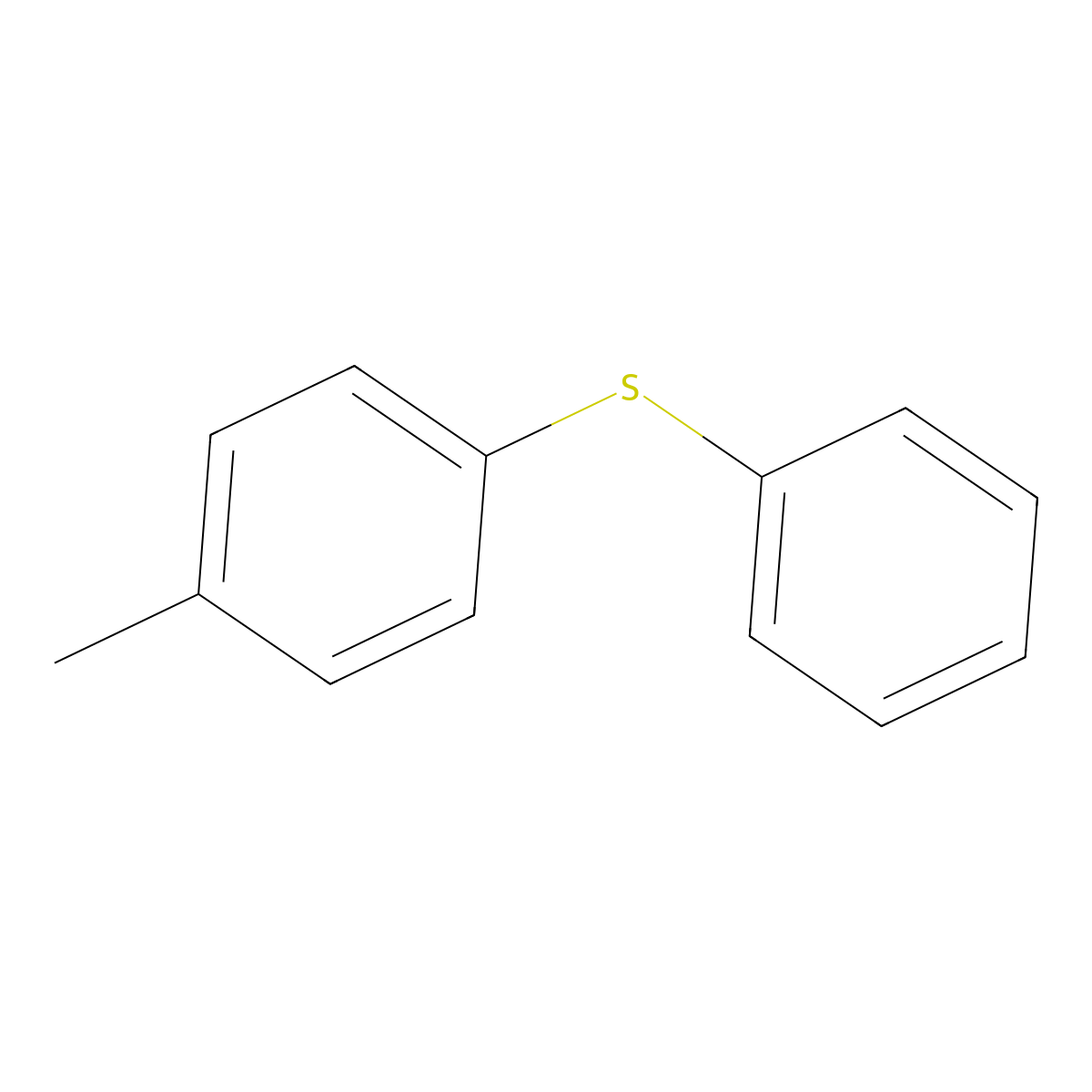 Benzene, 1-methyl-4-(phenylthio)- molecular structure, CAS 3699-01-2