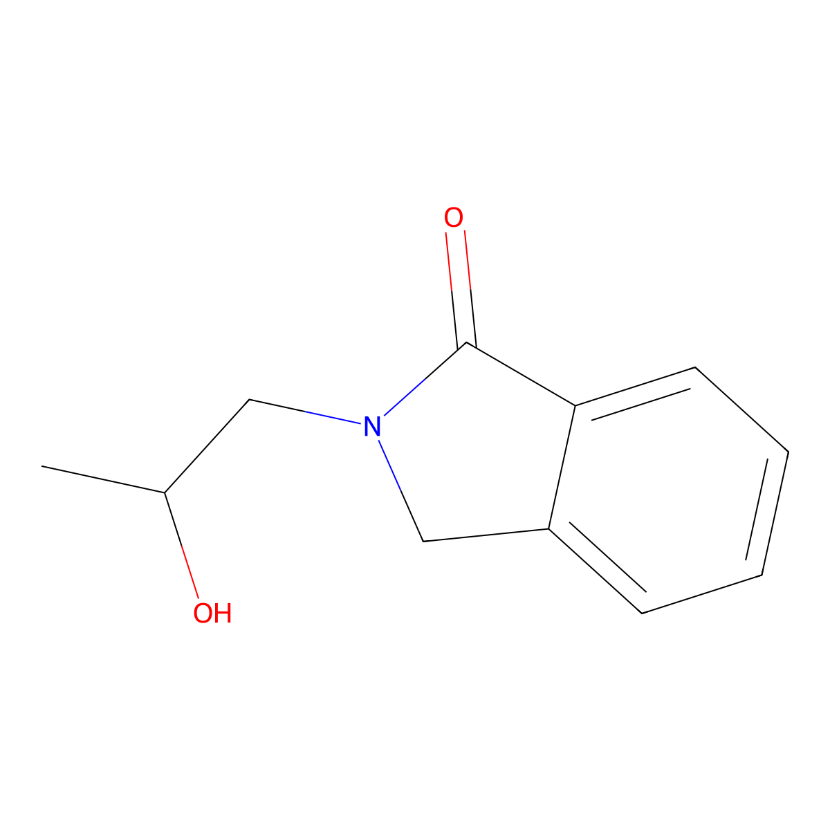 2-(2-hydroxypropyl)-2,3-dihydro-1H-isoindol-1-one molecular structure, CAS 3699-52-3