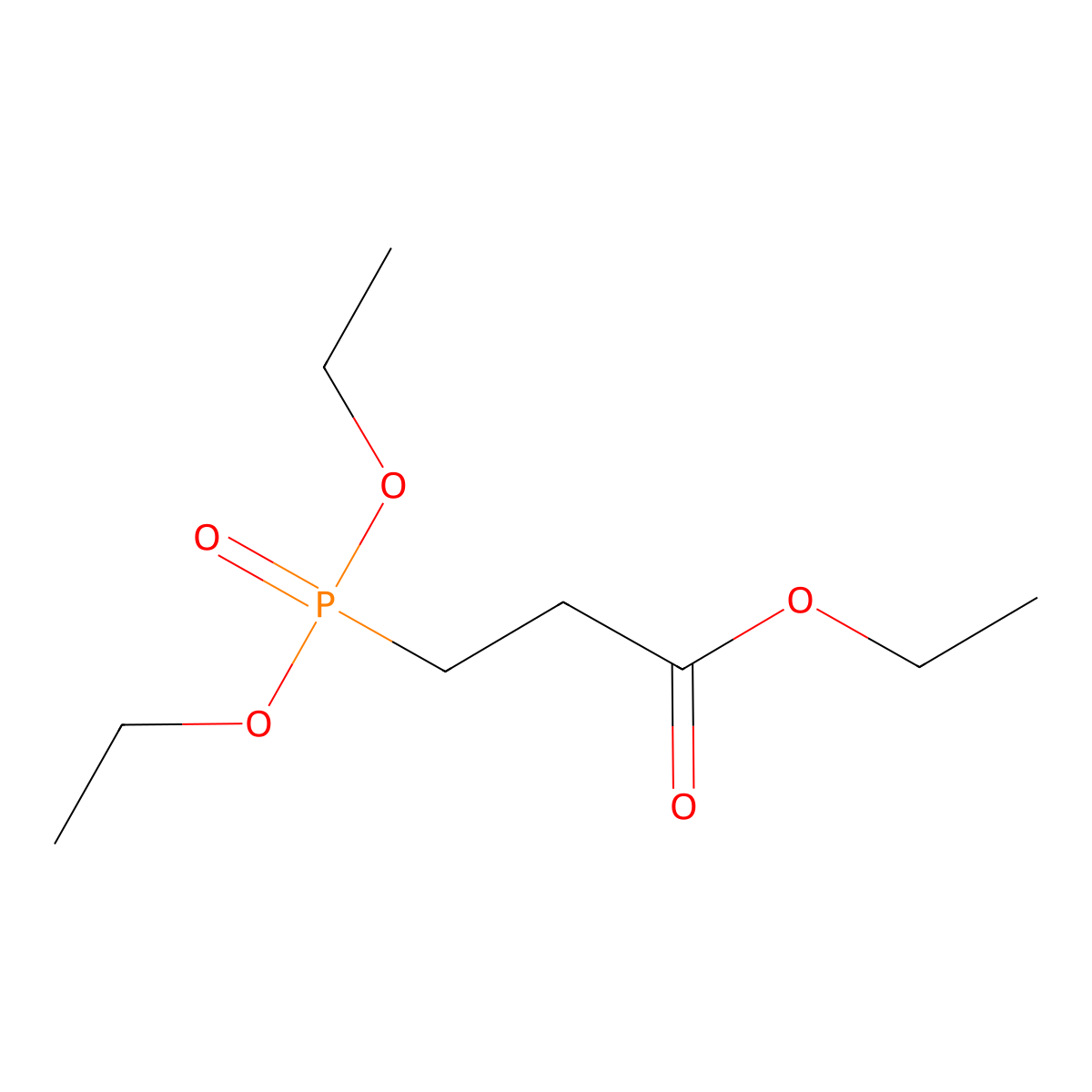 Ethyl 3-(diethoxyphosphoryl)propanoate molecular structure, CAS 3699-67-0