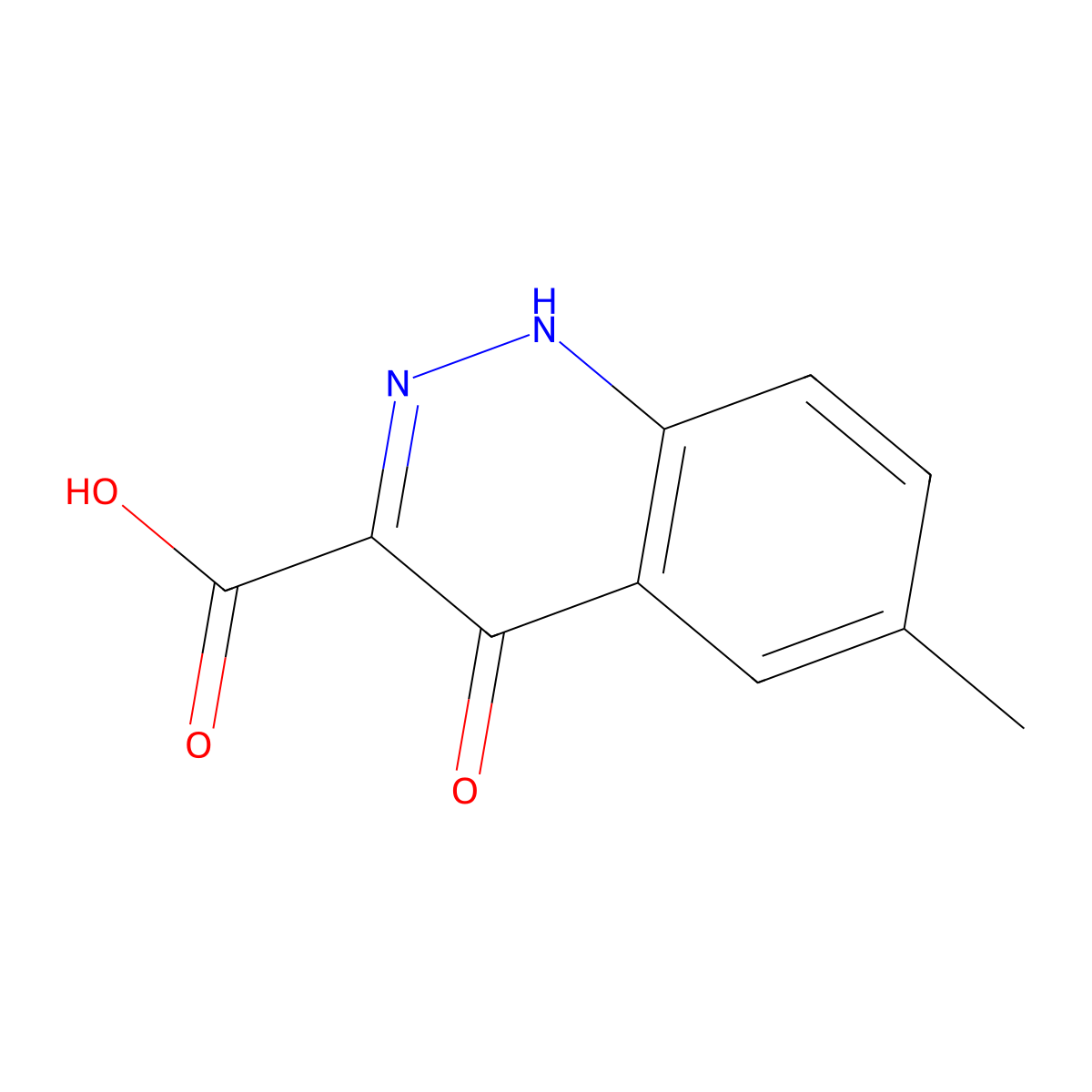 6-Methyl-4-oxo-1,4-dihydrocinnoline-3-carboxylic acid molecular structure, CAS 36991-41-0