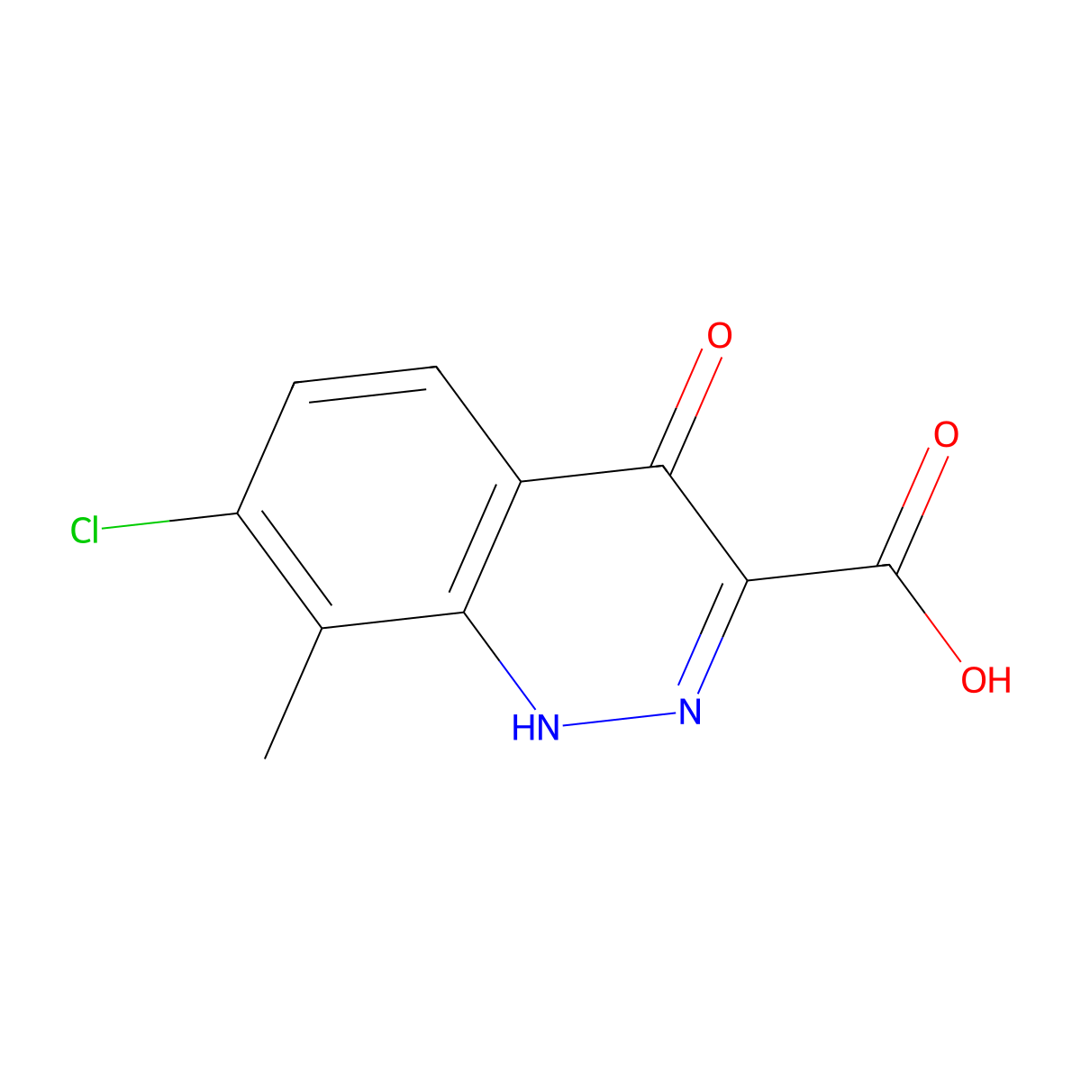 7-Chloro-8-methyl-4-oxo-1,4-dihydrocinnoline-3-carboxylic acid molecular structure, CAS 36991-56-7