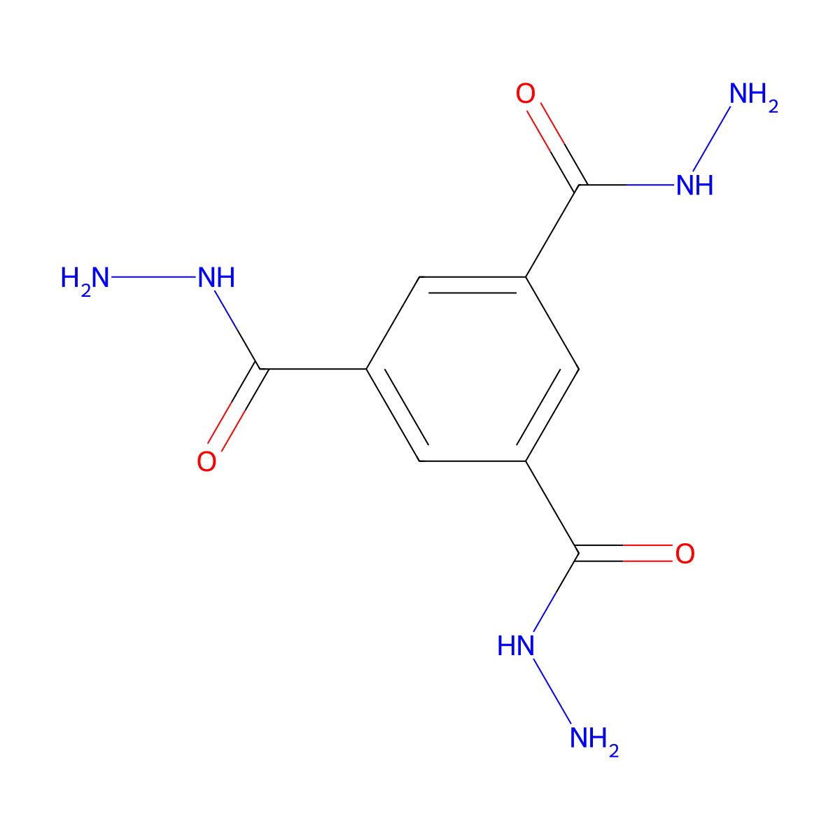 1,3,5-Benzenetricarboxylic acid, trihydrazide molecular structure, CAS 36997-31-6