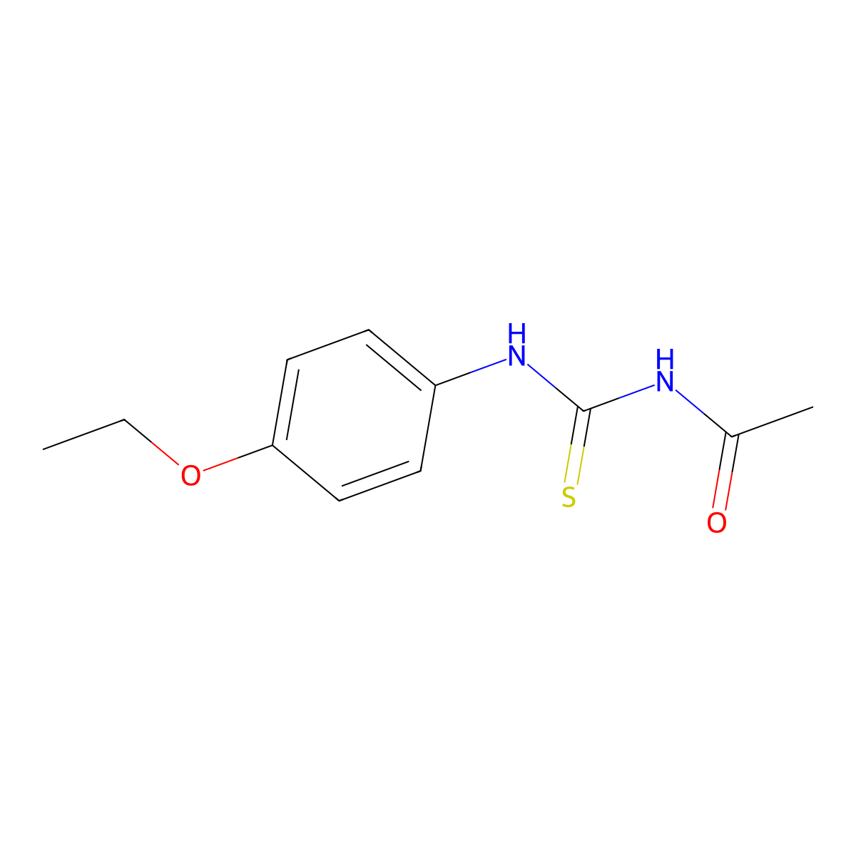 N-[(4-ethoxyphenyl)carbamothioyl]acetamide molecular structure, CAS 36997-72-5