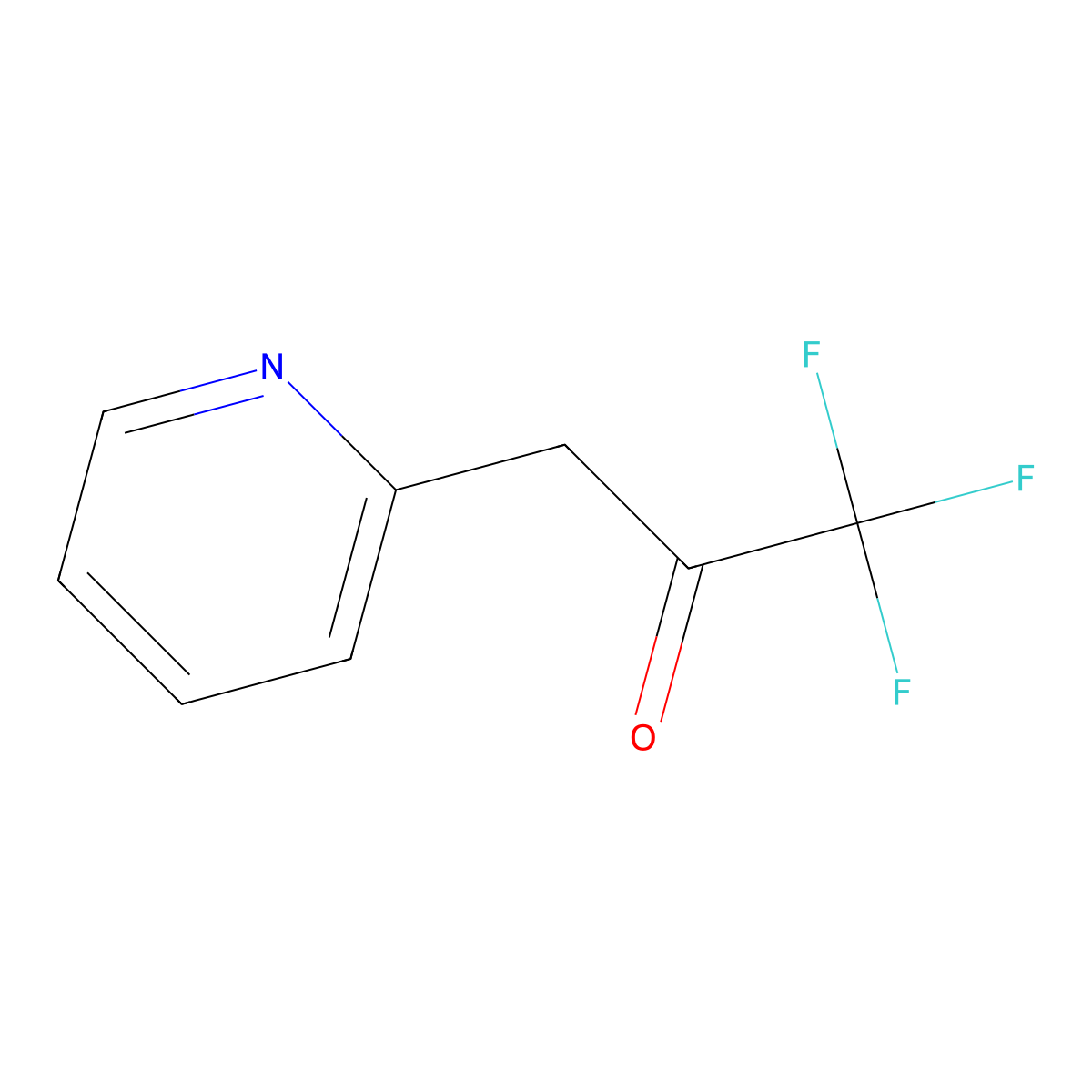 1,1,1-Trifluoro-3-(pyridin-2-yl)propan-2-one molecular structure, CAS 370-06-9