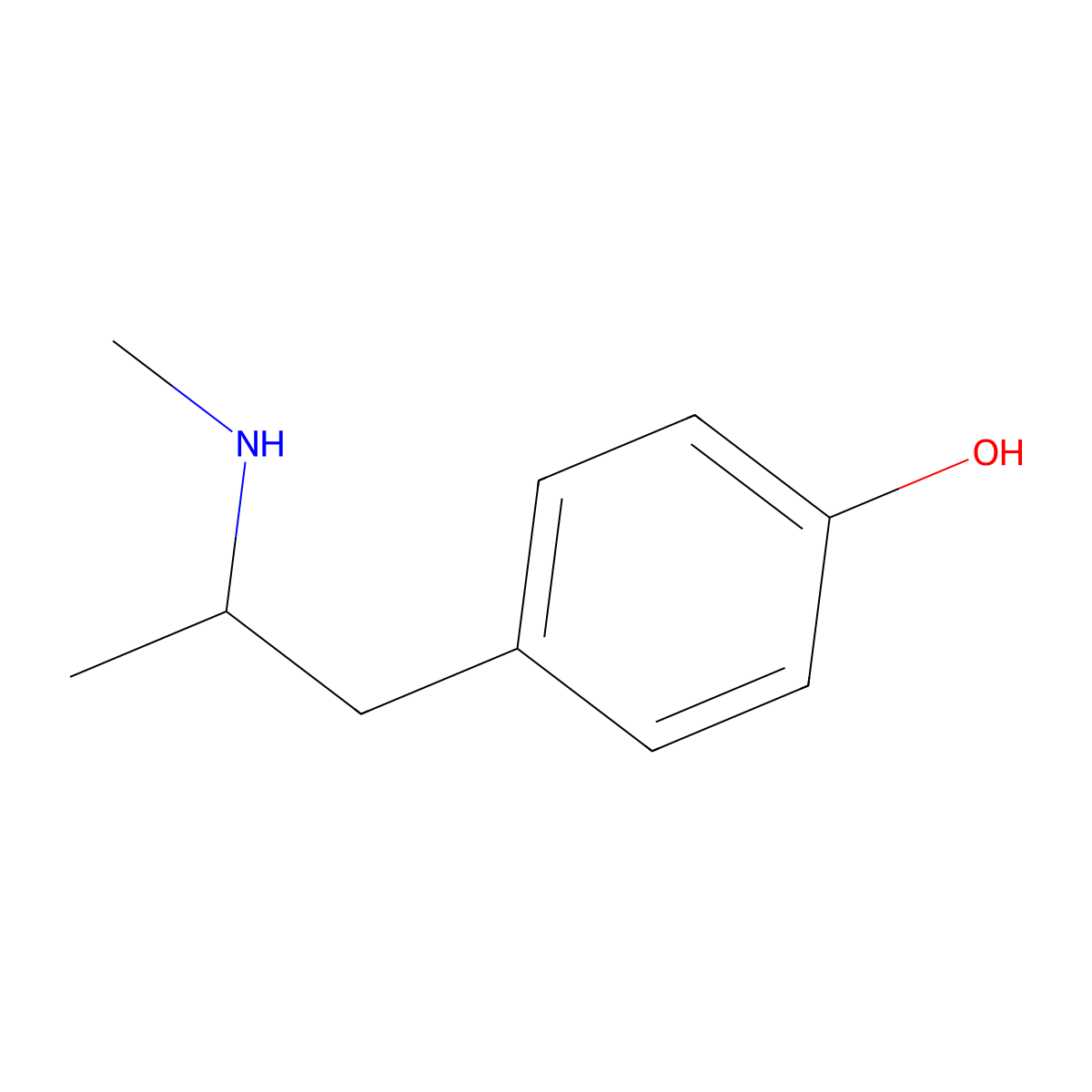 (+-)-Pholedrine molecular structure, CAS 370-14-9
