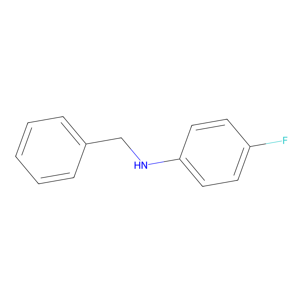 N-benzyl-4-fluoroaniline molecular structure, CAS 370-77-4