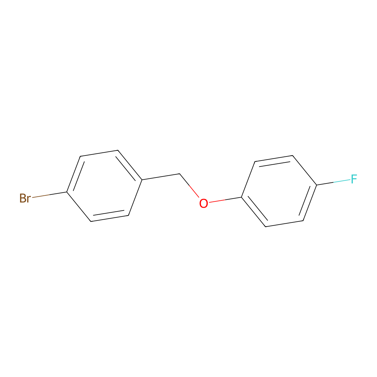 4-Bromobenzyl-(4-fluorophenyl)ether molecular structure, CAS 370-79-6