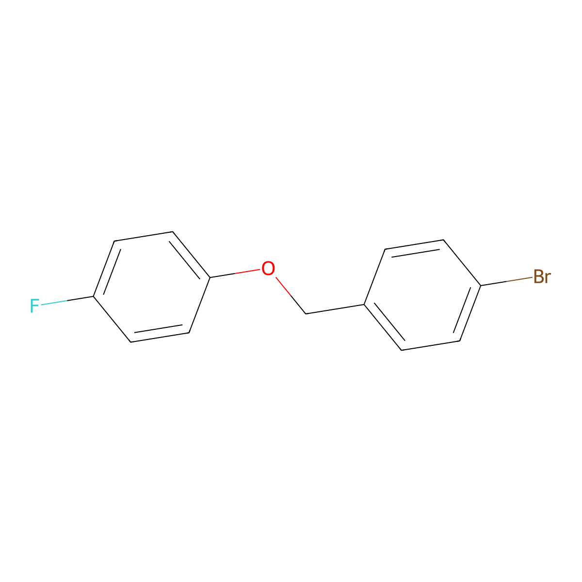 4-Bromobenzyl-(4-fluorophenyl)ether molecular structure, CAS 370-79-6