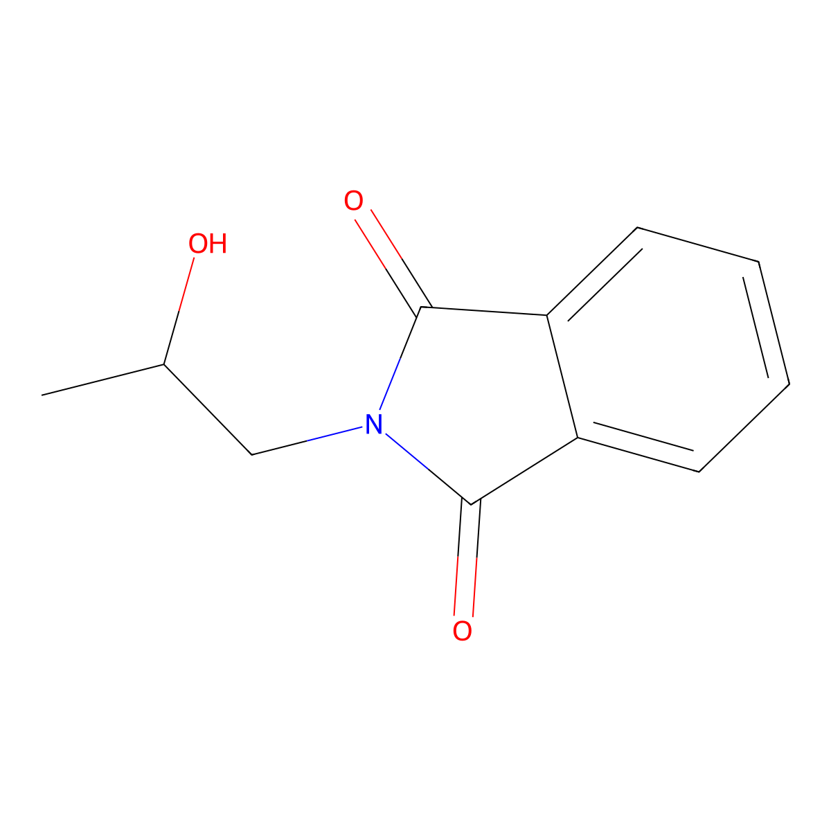 2-(2-Hydroxypropyl)-1H-isoindole-1,3(2H)-dione molecular structure, CAS 3700-55-8