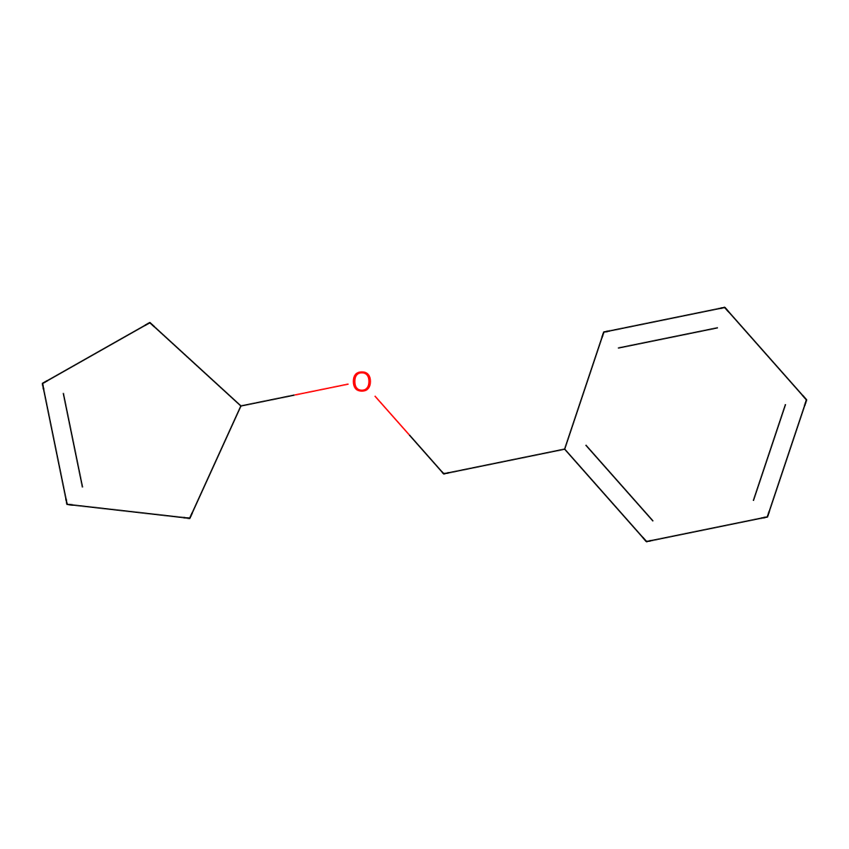 [(Cyclopent-3-en-1-yloxy)methyl]benzene molecular structure, CAS 37005-79-1