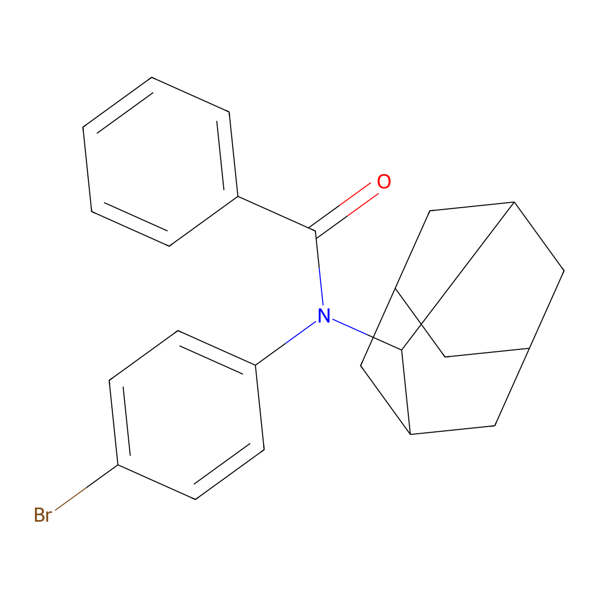 N-(2-adamantyl)-N-(4-bromophenyl)benzamide molecular structure, CAS 370073-25-9