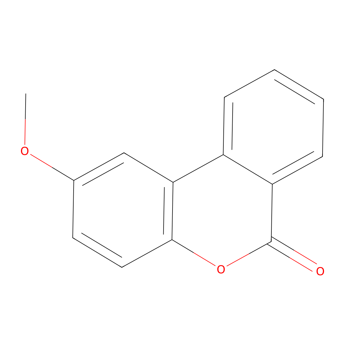 2-Methoxy-6H-benzo[c]chromen-6-one molecular structure, CAS 3701-38-0