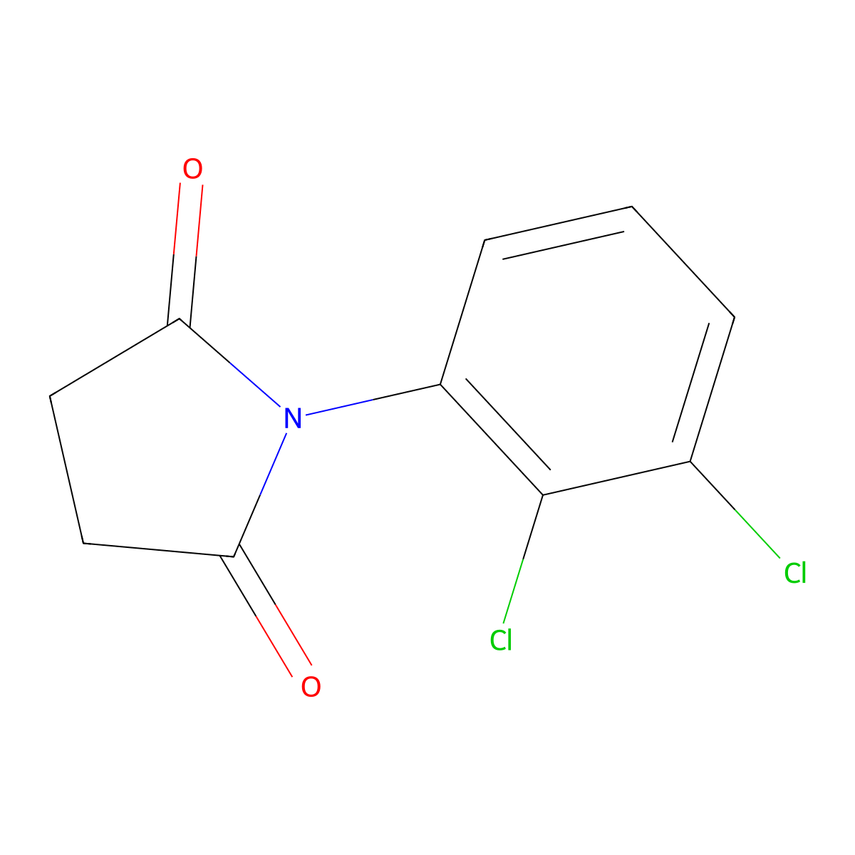 Pyrrolidine-2,5-dione, 1-(2,3-dichlorophenyl)- molecular structure, CAS 37010-36-9