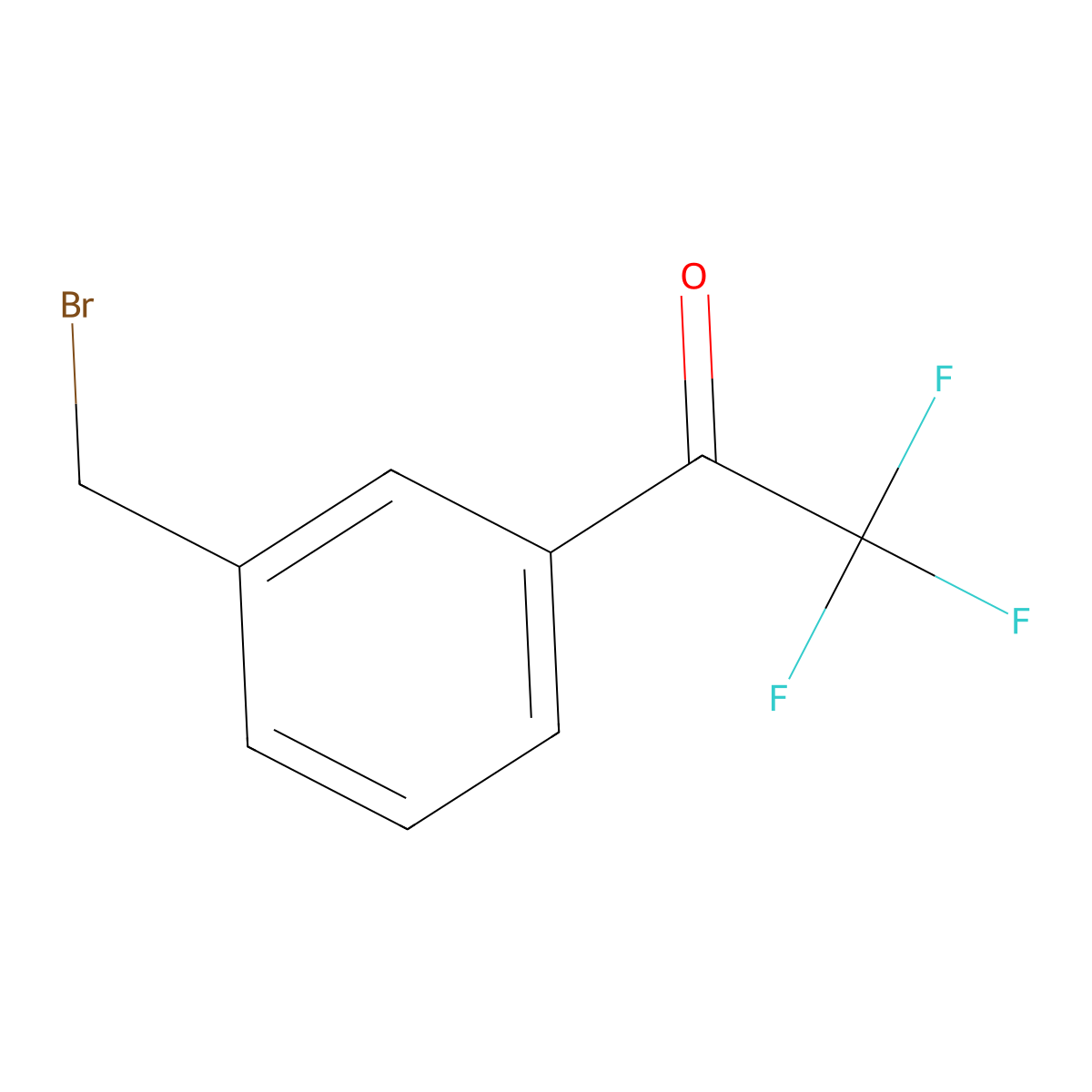 1-[3-(Bromomethyl)phenyl]-2,2,2-trifluoroethan-1-one molecular structure, CAS 370104-05-5