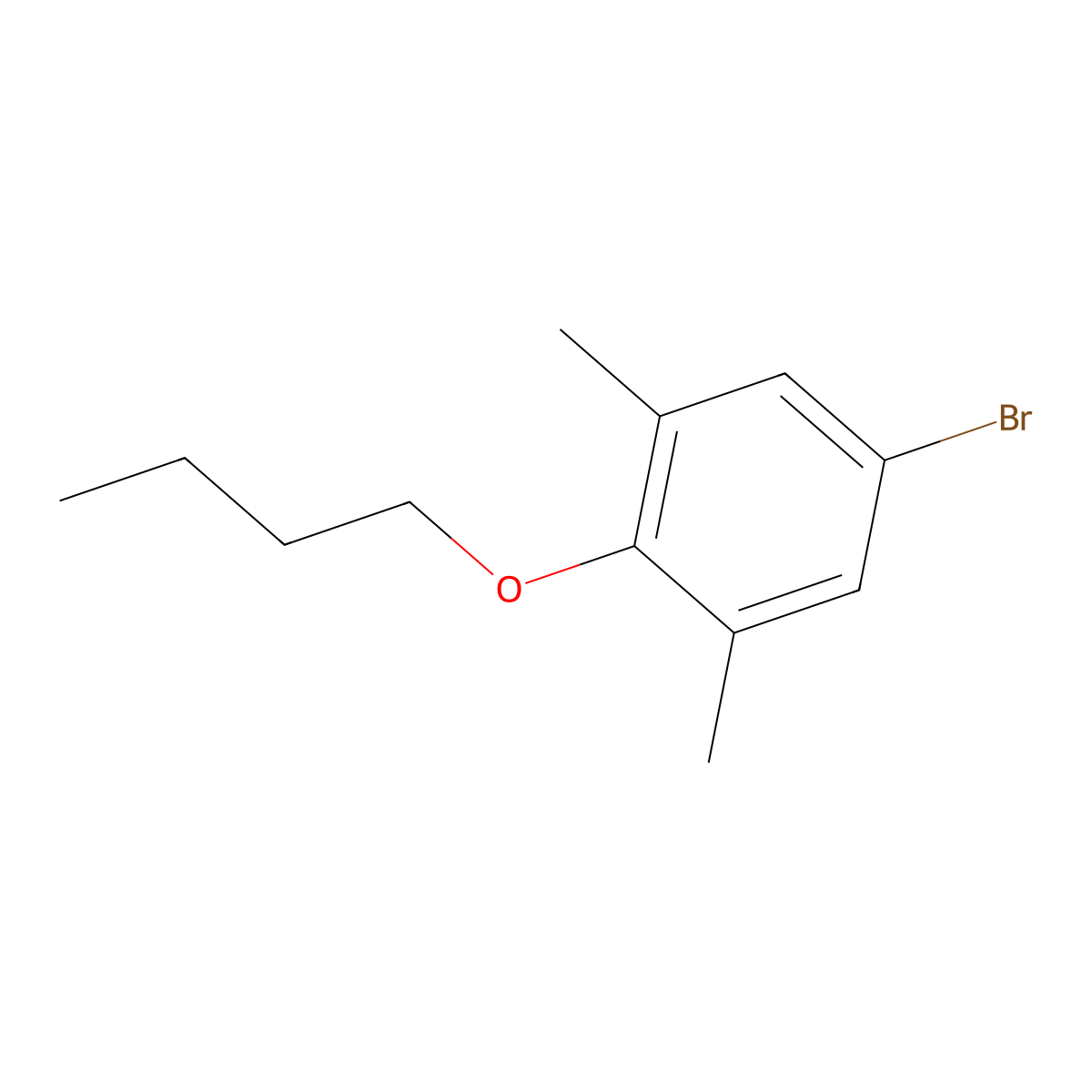 5-Bromo-2-butoxy-1,3-dimethylbenzene molecular structure, CAS 370104-69-1