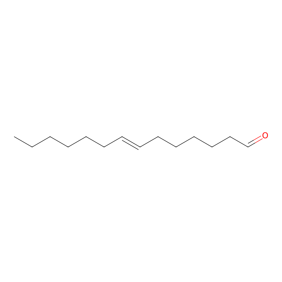 7-Tetradecenal molecular structure, CAS 37011-96-4