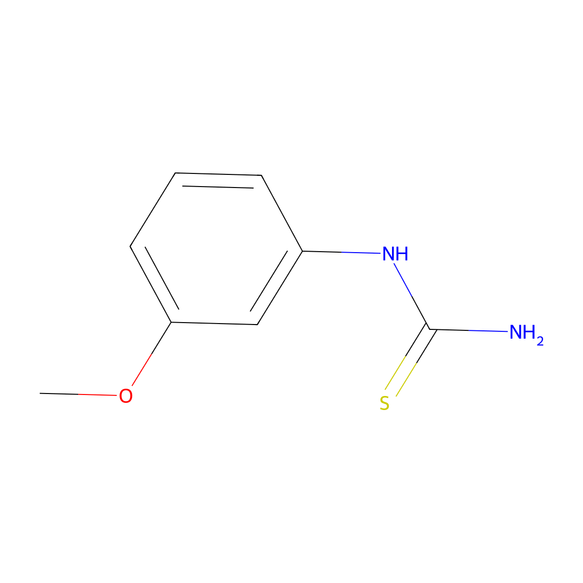 (3-Methoxyphenyl)thiourea molecular structure, CAS 37014-08-7