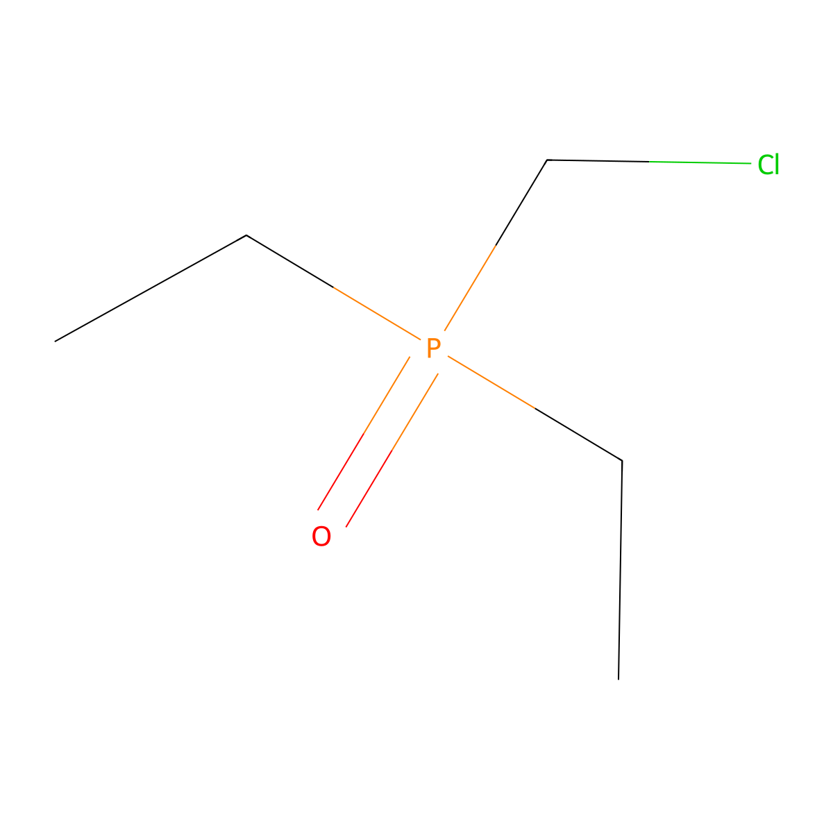 (Chloromethyl)(diethyl)oxo-lambda~5~-phosphane molecular structure, CAS 37016-54-9