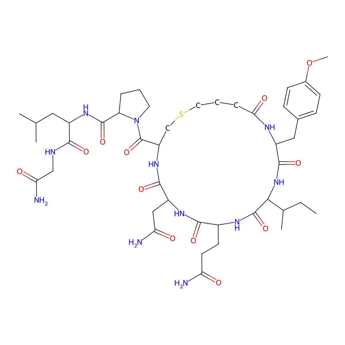 Carbetocin molecular structure, CAS 37025-55-1